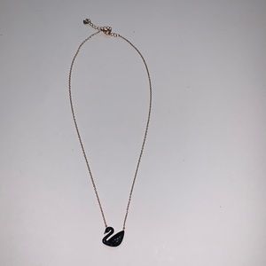 Swarovski swan logo necklace